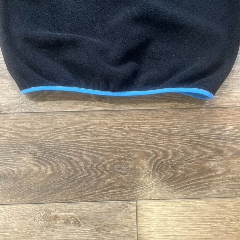 Patagonia Synchilla Snap-T Fleece Pullover Black Blue Trim Womens Small Retro - Picture 9 of 13